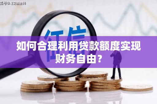 太平如何合理利用贷款额度实现财务自由？