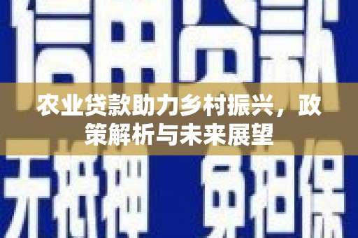 营口农业贷款助力乡村振兴，政策解析与未来展望