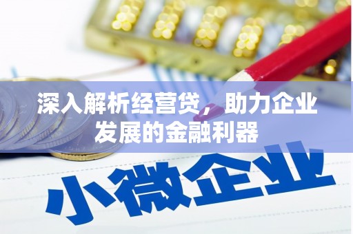 七星深入解析经营贷，助力企业发展的金融利器