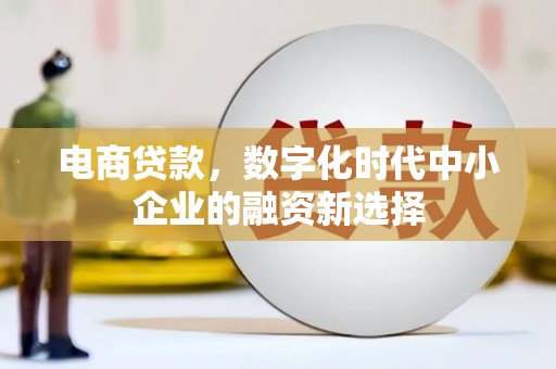 槐荫电商贷款，数字化时代中小企业的融资新选择
