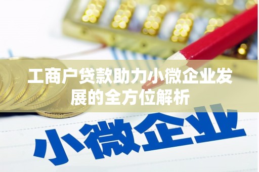 蒙阴工商户贷款助力小微企业发展的全方位解析