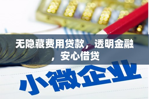 沾益无隐藏费用贷款，透明金融，安心借贷
