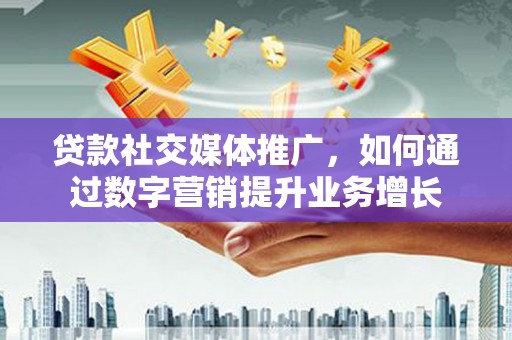 湖内贷款社交媒体推广，如何通过数字营销提升业务增长