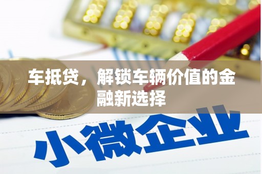 阿拉善左旗车抵贷，解锁车辆价值的金融新选择