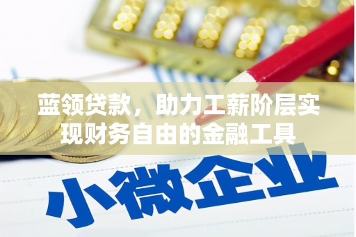 路桥蓝领贷款，助力工薪阶层实现财务自由的金融工具