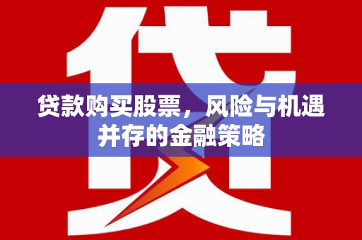 中站贷款购买股票，风险与机遇并存的金融策略