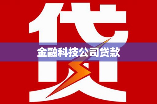 湘东金融科技公司贷款